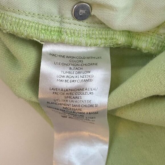 Pilcro and the Letterpress / Anthropologie Chartreuse Cropped Denim Pants - Wome - Picture 10 of 11